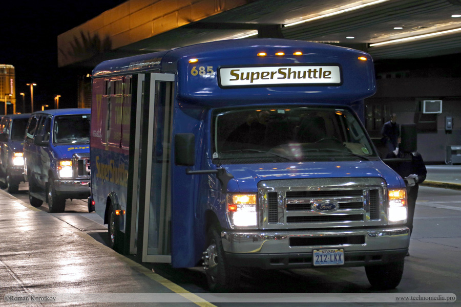Маршрутки или shuttle bus из/в аэропорт Лас-Вегаса и другие аэропорты США